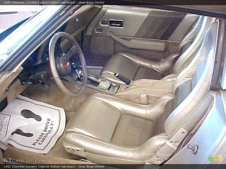 Silver Beige Interior Photo for the 1982 Chevrolet Corvette Collector Edition Hatchback #11146272