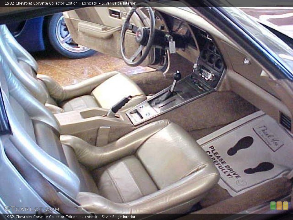 Silver Beige Interior Photo for the 1982 Chevrolet Corvette Collector Edition Hatchback #11146277