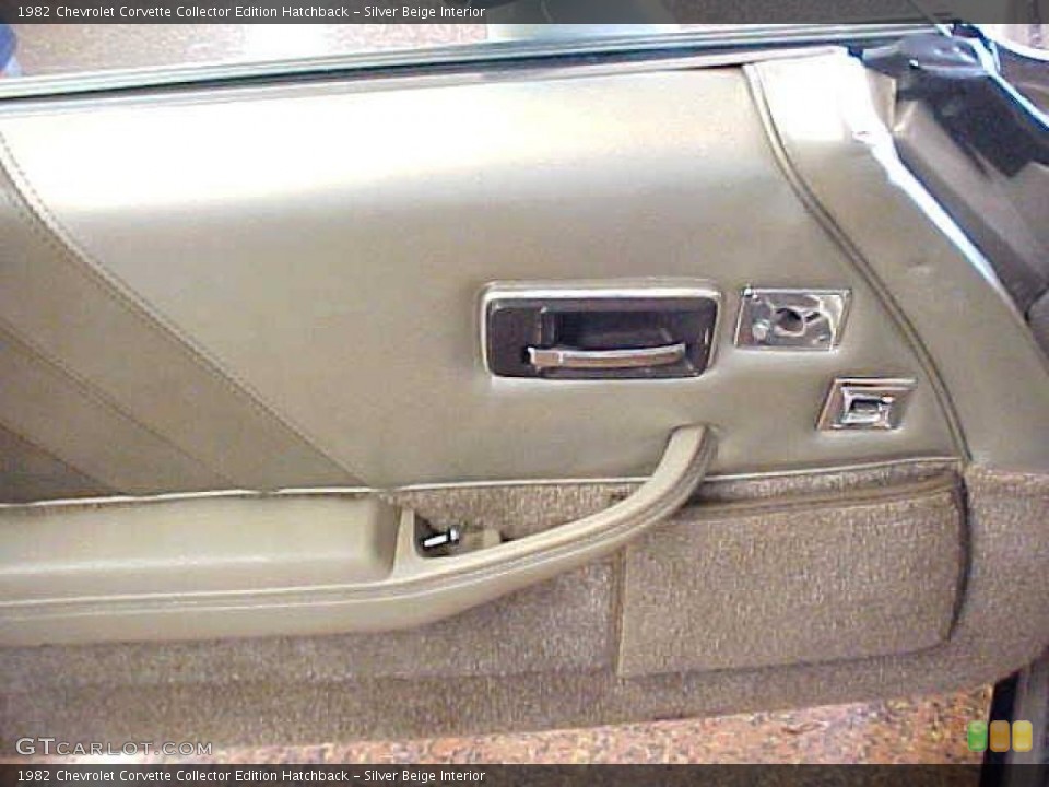 Silver Beige Interior Door Panel for the 1982 Chevrolet Corvette Collector Edition Hatchback #11146287
