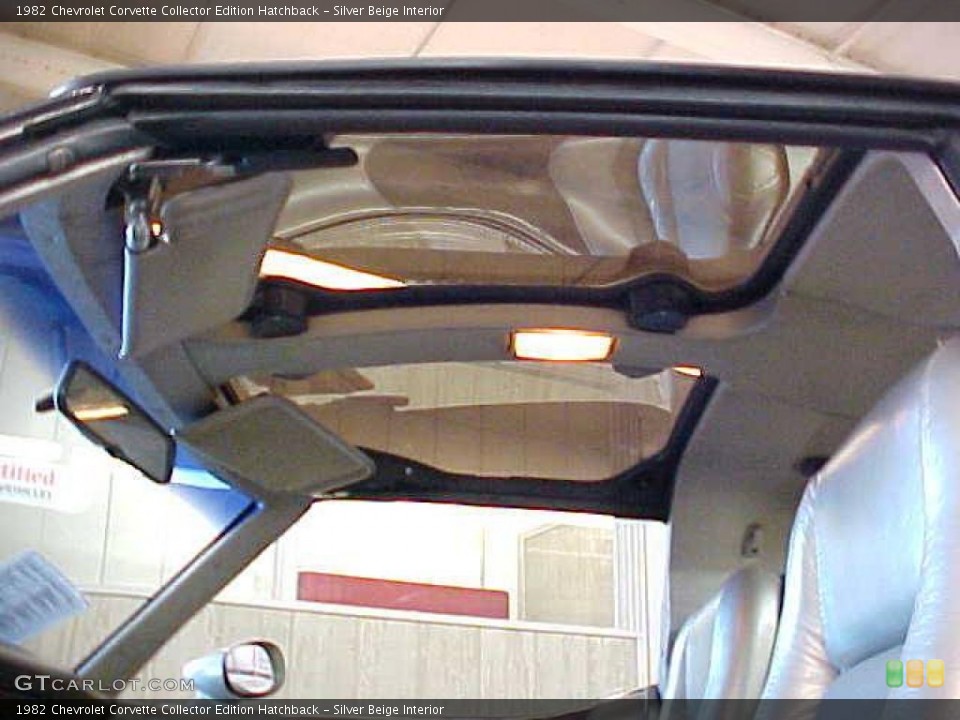Silver Beige Interior Sunroof for the 1982 Chevrolet Corvette Collector Edition Hatchback #11146342