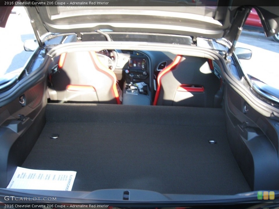 Adrenaline Red Interior Trunk for the 2016 Chevrolet Corvette Z06 Coupe #111465766