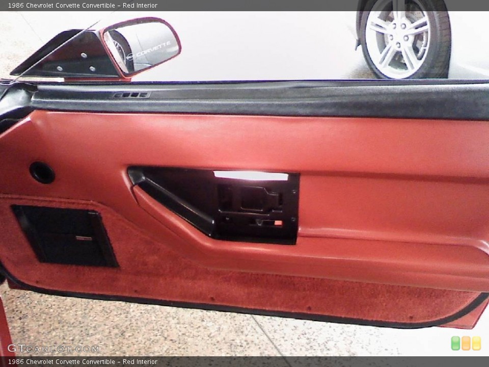 Red Interior Door Panel for the 1986 Chevrolet Corvette Convertible #11146650