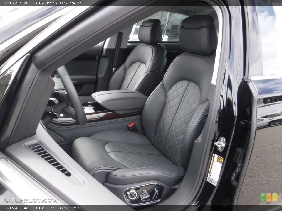 Black Interior Front Seat for the 2016 Audi A8 L 3.0T quattro #111467215