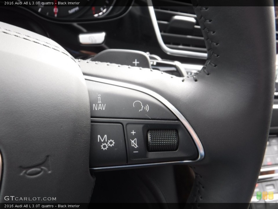 Black Interior Controls for the 2016 Audi A8 L 3.0T quattro #111467515