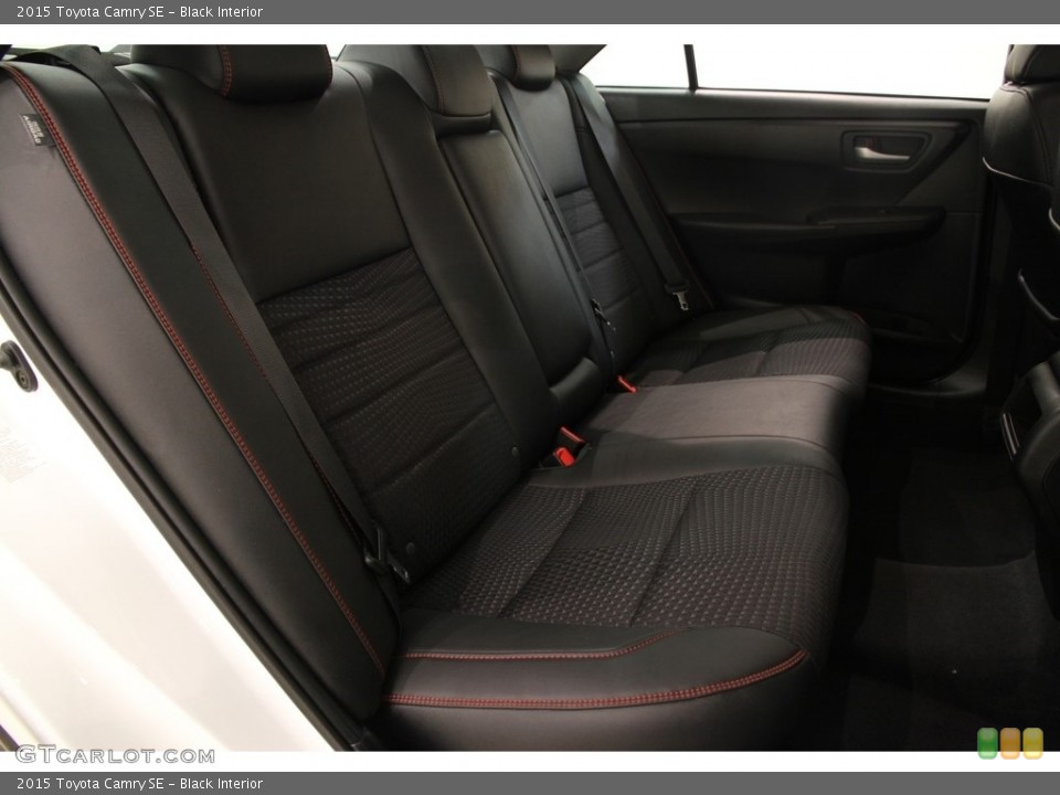 Black Interior Rear Seat for the 2015 Toyota Camry SE #111469066