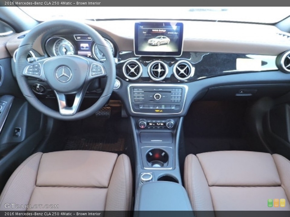 Brown Interior Dashboard for the 2016 Mercedes-Benz CLA 250 4Matic #111496303