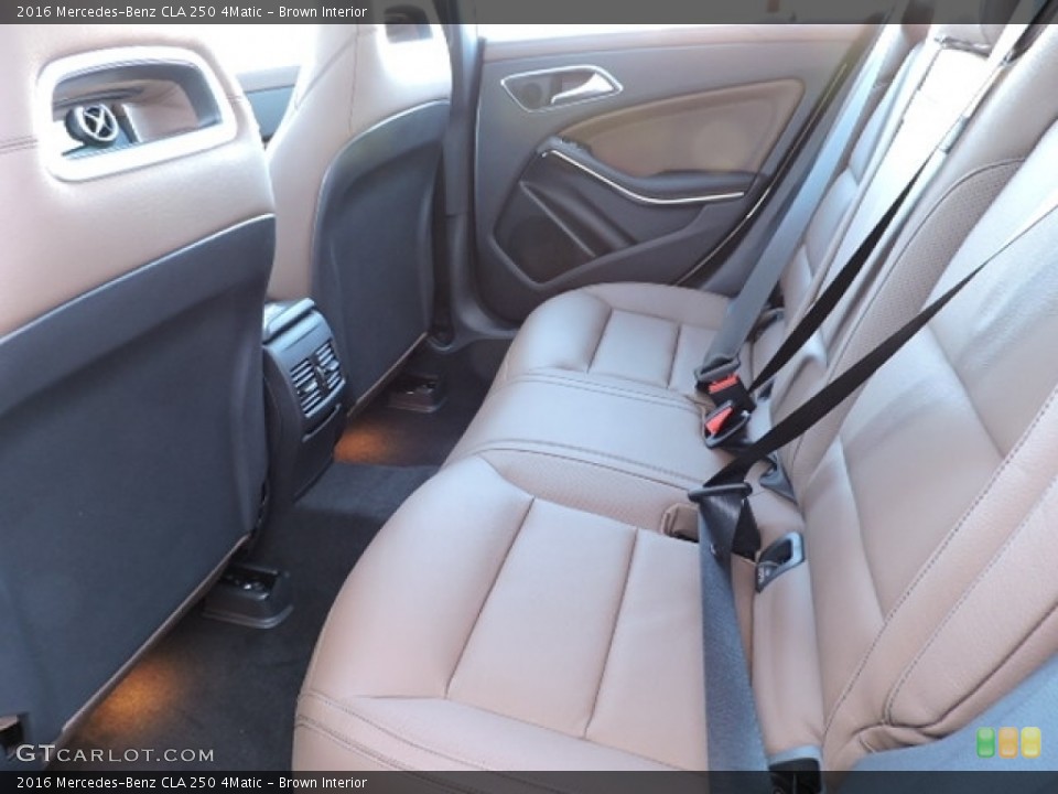 Brown Interior Rear Seat for the 2016 Mercedes-Benz CLA 250 4Matic #111496342