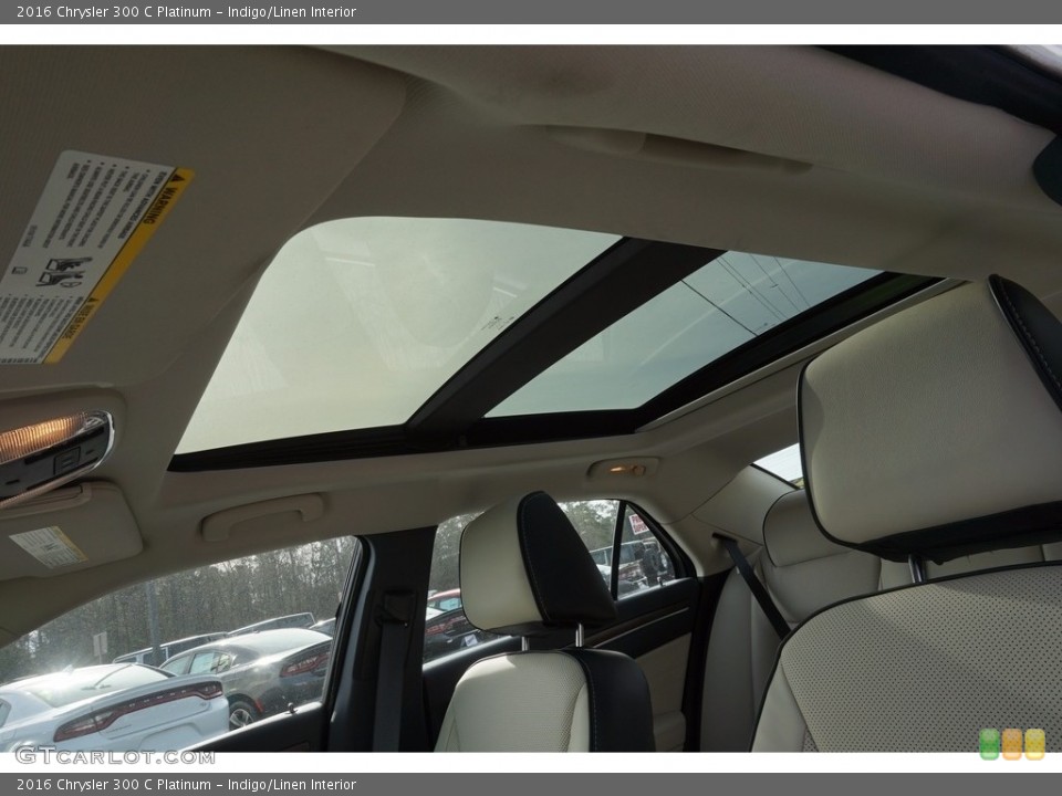 Indigo/Linen Interior Sunroof for the 2016 Chrysler 300 C Platinum #111499285