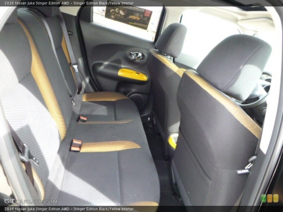 Stinger Edition Black/Yellow Interior Rear Seat for the 2016 Nissan Juke Stinger Edition AWD #111507945