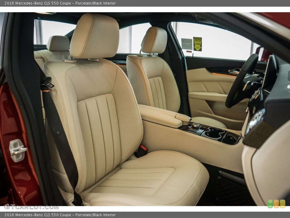 Porcelain/Black Interior Front Seat for the 2016 Mercedes-Benz CLS 550 Coupe #111508646