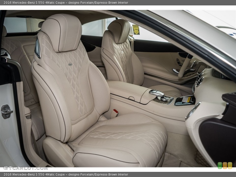 designo Porcelain/Espresso Brown Interior Photo for the 2016 Mercedes-Benz S 550 4Matic Coupe #111509768