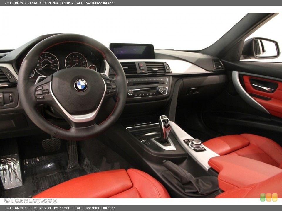 Coral Red/Black Interior Photo for the 2013 BMW 3 Series 328i xDrive Sedan #111527868