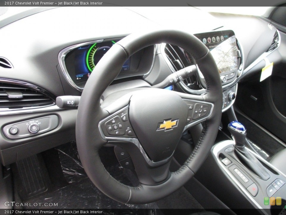 Jet Black/Jet Black Interior Steering Wheel for the 2017 Chevrolet Volt Premier #111535182