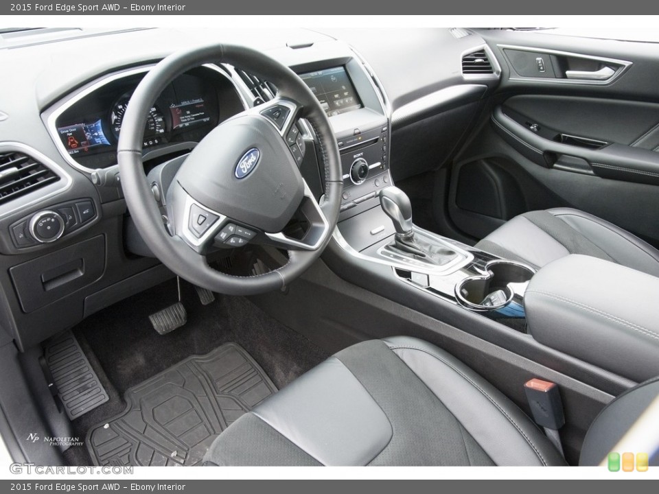 Ebony Interior Prime Interior for the 2015 Ford Edge Sport AWD #111544447