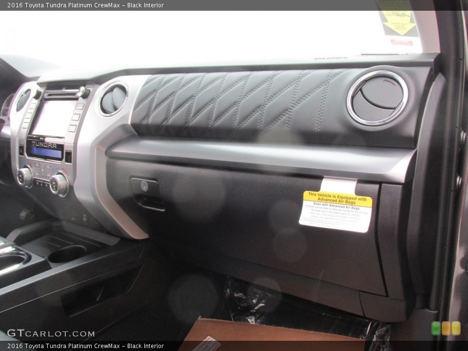 Black Interior Dashboard for the 2016 Toyota Tundra Platinum CrewMax #111561385