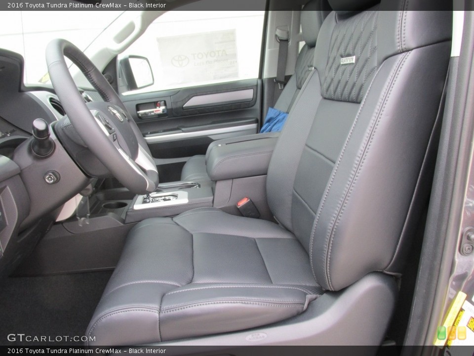 Black Interior Front Seat for the 2016 Toyota Tundra Platinum CrewMax #111561487