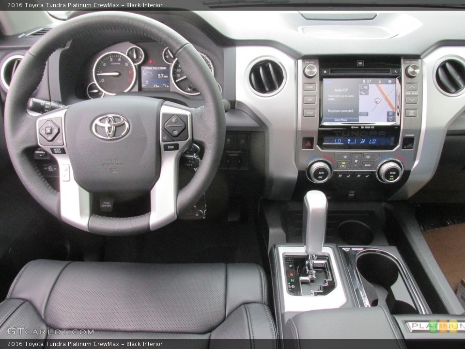 Black Interior Dashboard for the 2016 Toyota Tundra Platinum CrewMax #111561532