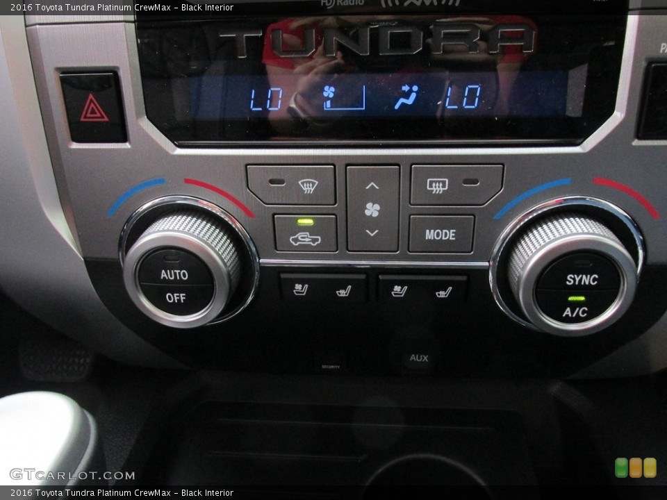 Black Interior Controls for the 2016 Toyota Tundra Platinum CrewMax #111561580