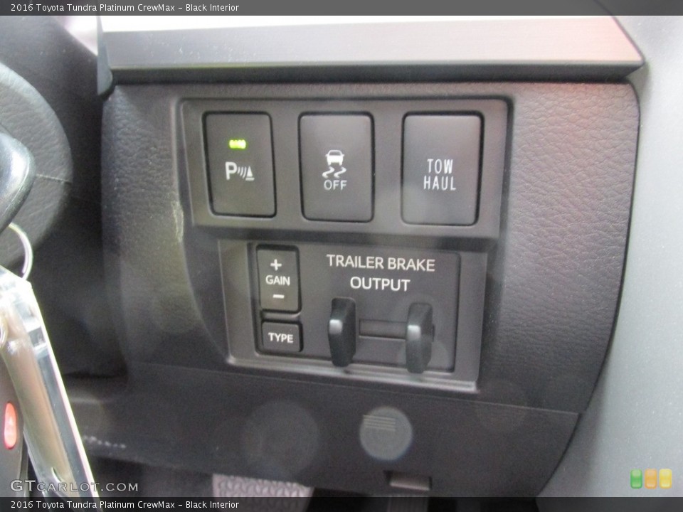 Black Interior Controls for the 2016 Toyota Tundra Platinum CrewMax #111561616