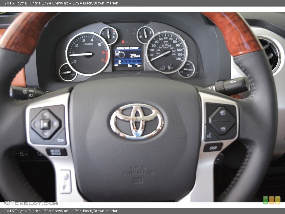 1794 Black/Brown Interior Steering Wheel for the 2016 Toyota Tundra 1794 CrewMax #111572078