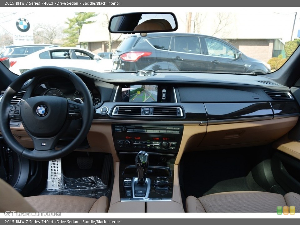 Saddle/Black Interior Dashboard for the 2015 BMW 7 Series 740Ld xDrive Sedan #111573242