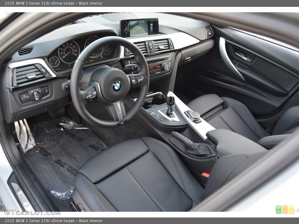 Black 2015 BMW 3 Series Interiors