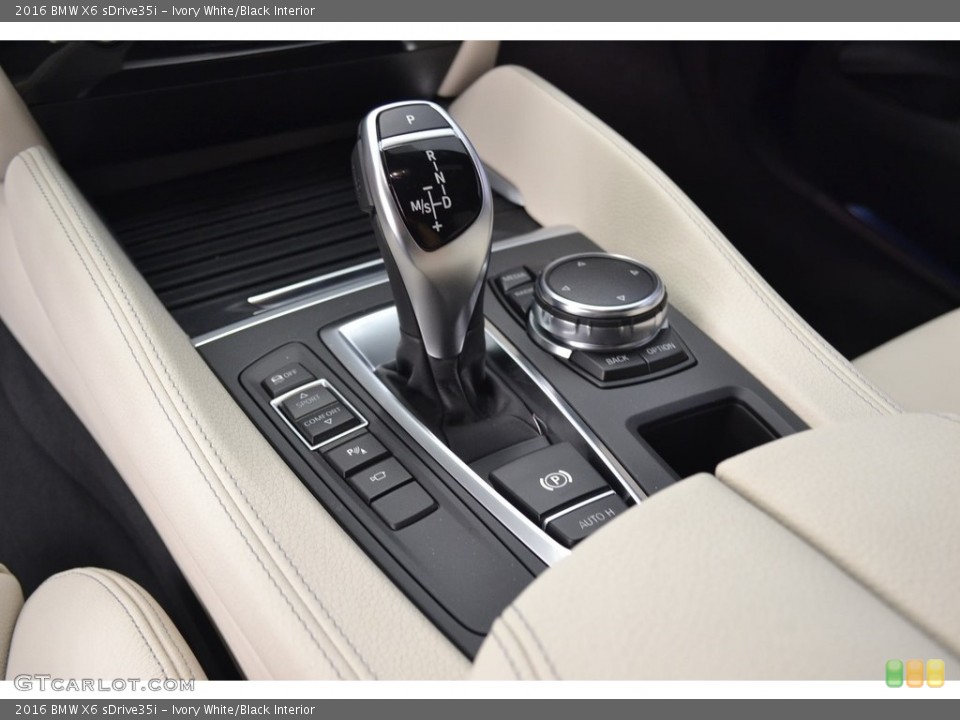 Ivory White/Black Interior Transmission for the 2016 BMW X6 sDrive35i #111614055