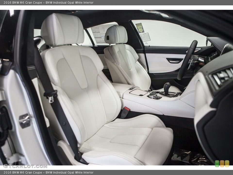 BMW Individual Opal White Interior Front Seat for the 2016 BMW M6 Gran Coupe #111621450