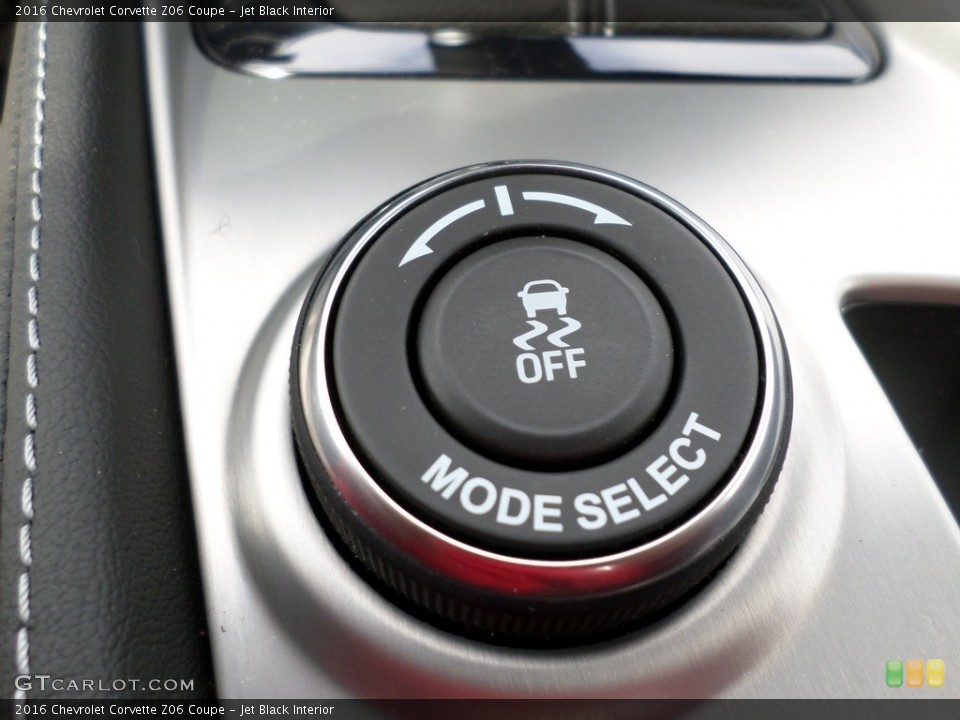 Jet Black Interior Controls for the 2016 Chevrolet Corvette Z06 Coupe #111637256