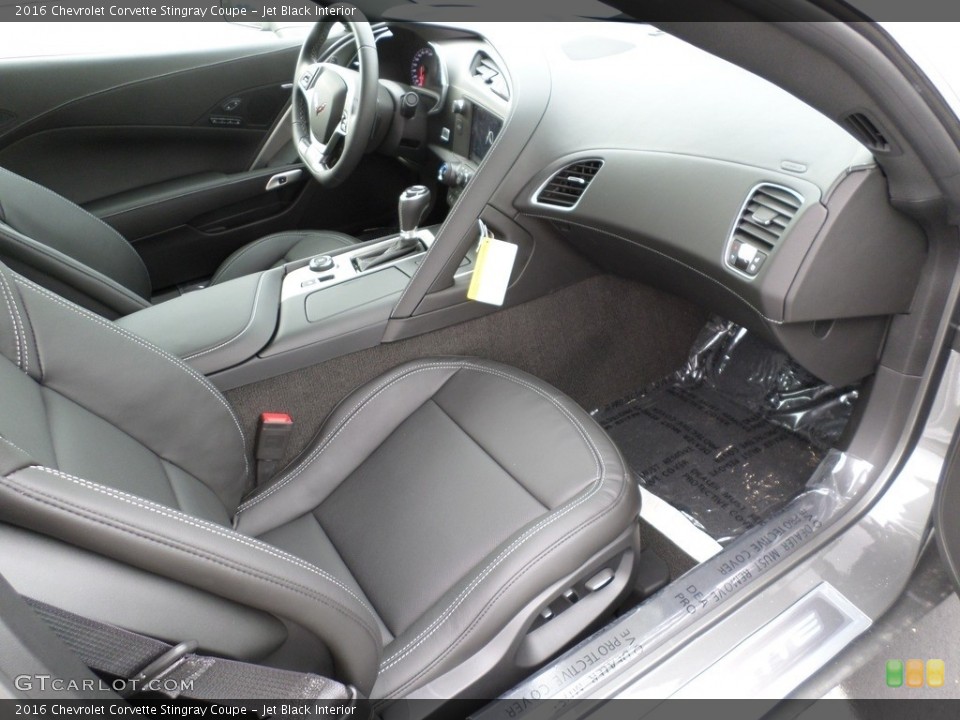 Jet Black Interior Front Seat for the 2016 Chevrolet Corvette Stingray Coupe #111640310