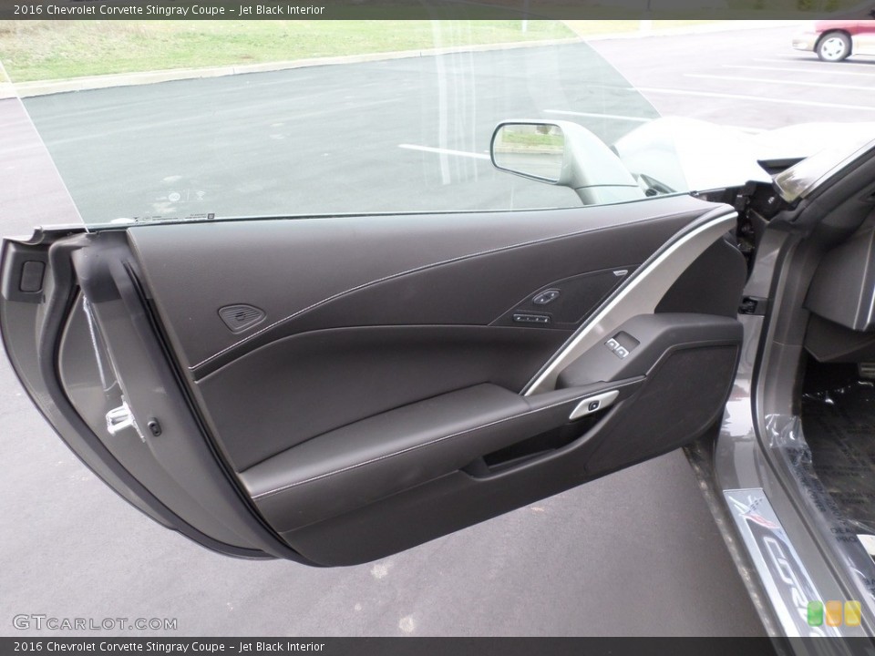 Jet Black Interior Door Panel for the 2016 Chevrolet Corvette Stingray Coupe #111640355