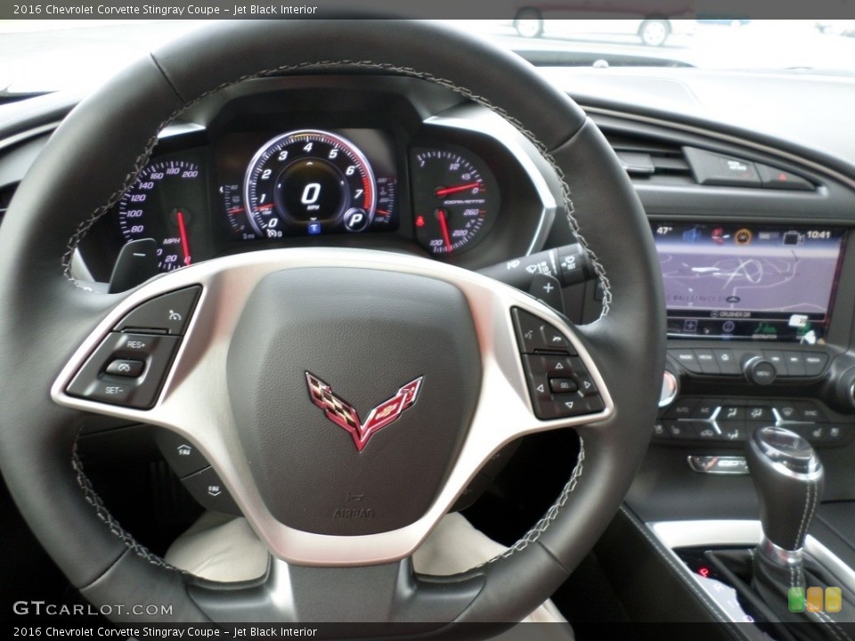 Jet Black Interior Dashboard for the 2016 Chevrolet Corvette Stingray Coupe #111640766