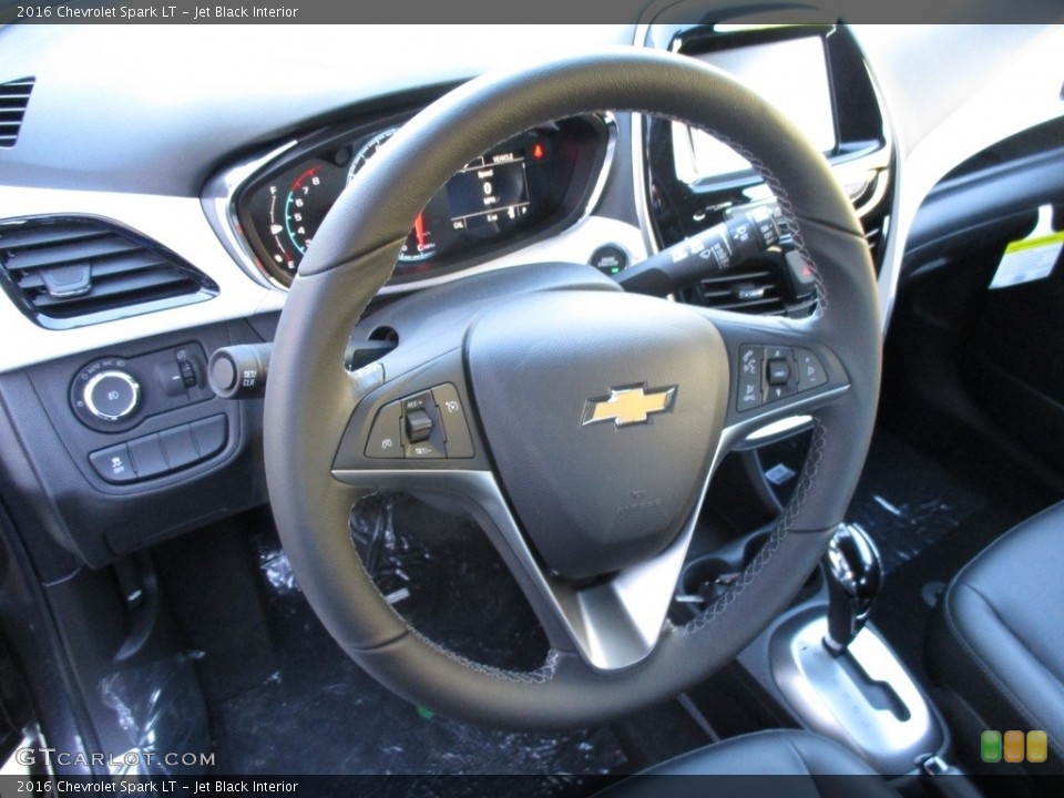 Jet Black Interior Steering Wheel for the 2016 Chevrolet Spark LT #111649586