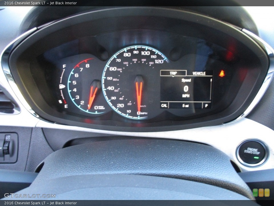 Jet Black Interior Gauges for the 2016 Chevrolet Spark LT #111649757