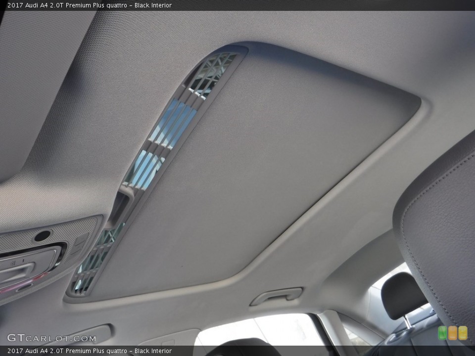Black Interior Sunroof for the 2017 Audi A4 2.0T Premium Plus quattro #111659075