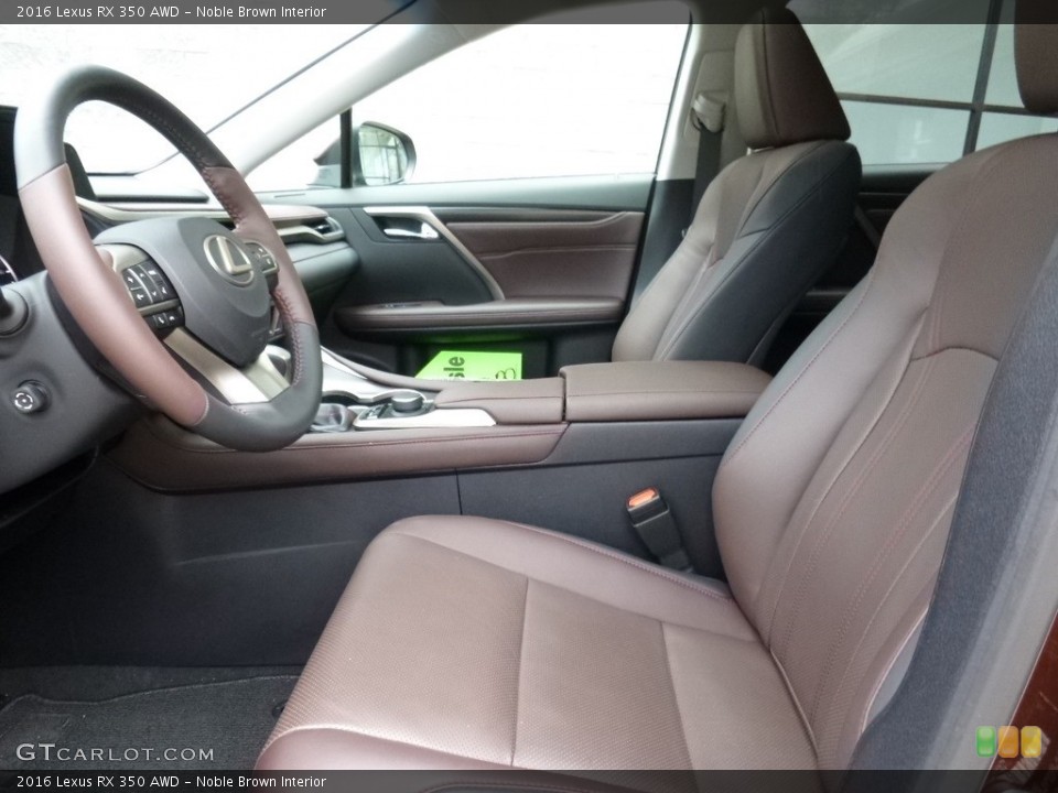 Noble Brown Interior Front Seat for the 2016 Lexus RX 350 AWD #111661556