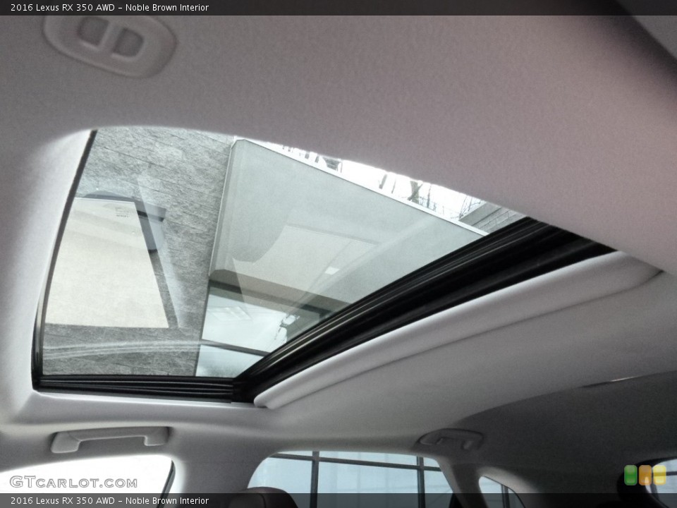 Noble Brown Interior Sunroof for the 2016 Lexus RX 350 AWD #111661634