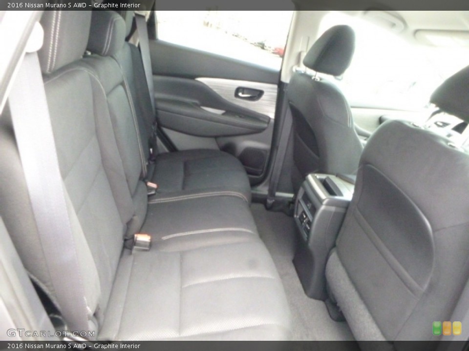 Graphite Interior Rear Seat for the 2016 Nissan Murano S AWD #111661976