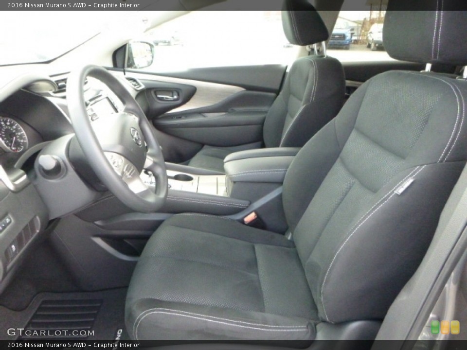 Graphite Interior Front Seat for the 2016 Nissan Murano S AWD #111662141