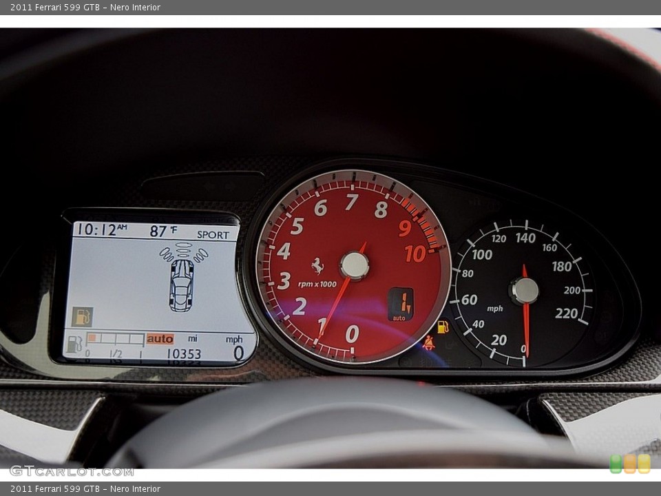 Nero Interior Gauges for the 2011 Ferrari 599 GTB #111662927