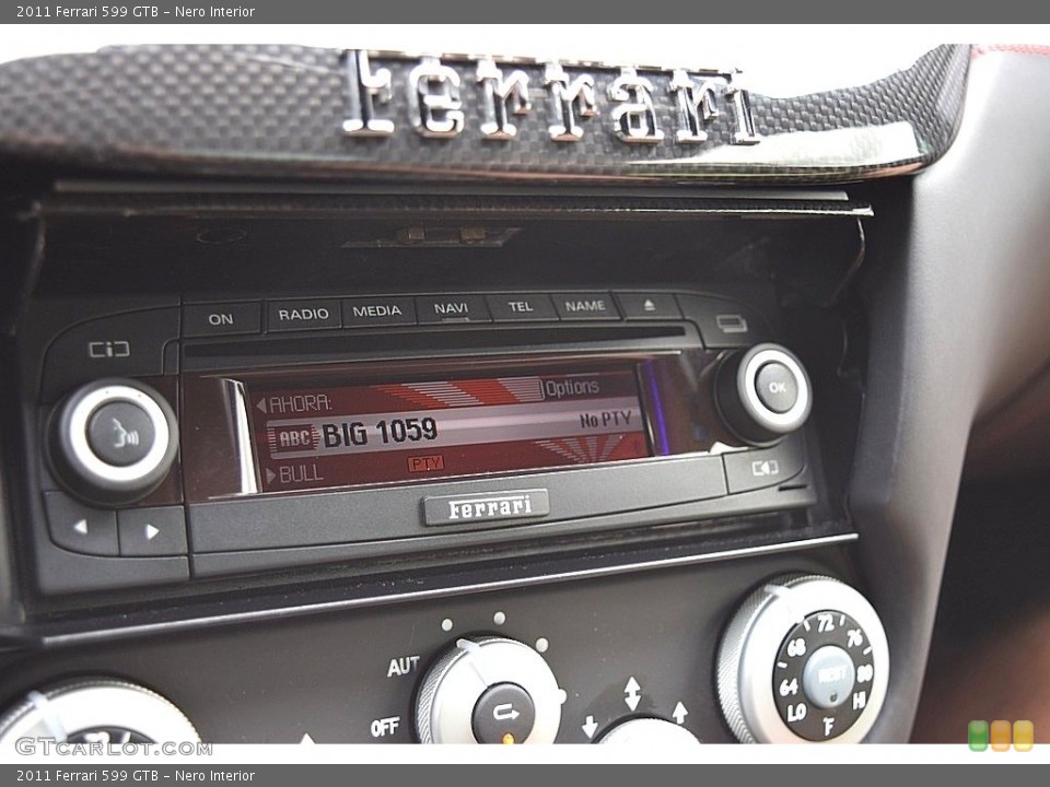 Nero Interior Audio System for the 2011 Ferrari 599 GTB #111662960