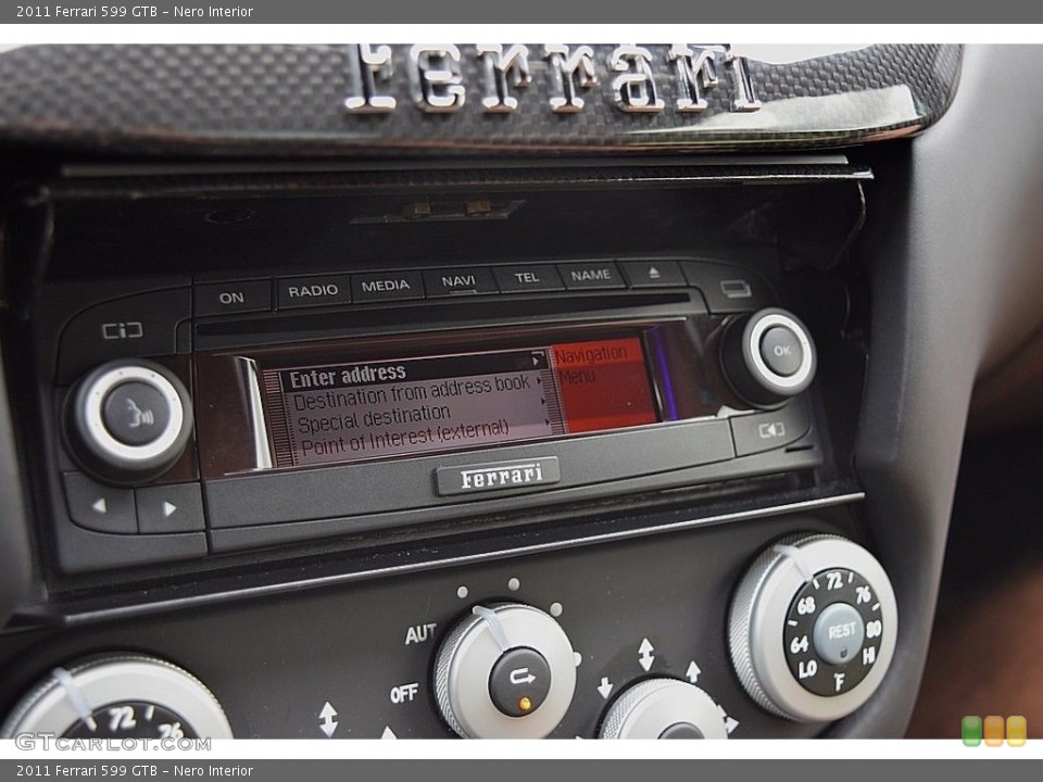 Nero Interior Audio System for the 2011 Ferrari 599 GTB #111662980