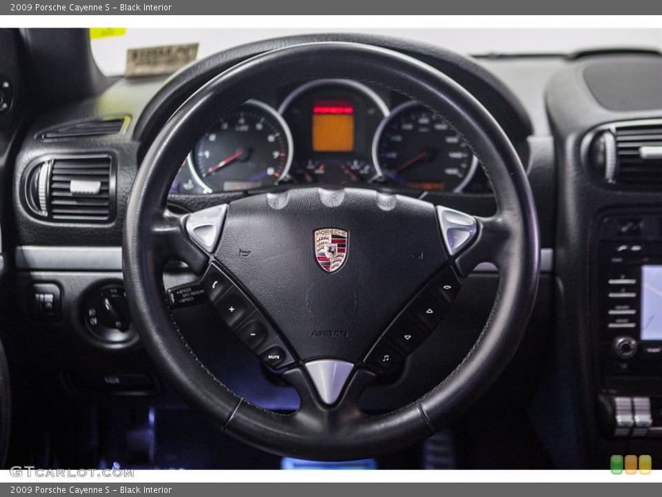 Black Interior Steering Wheel for the 2009 Porsche Cayenne S #111673247