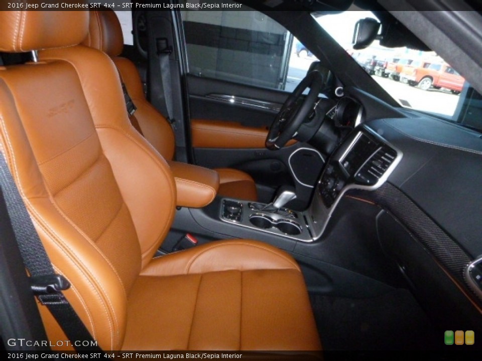 SRT Premium Laguna Black/Sepia Interior Front Seat for the 2016 Jeep Grand Cherokee SRT 4x4 #111680753