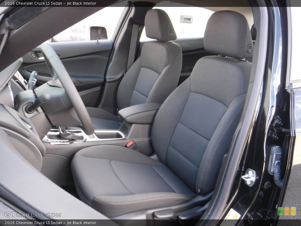 Jet Black Interior Front Seat for the 2016 Chevrolet Cruze LS Sedan #111682034