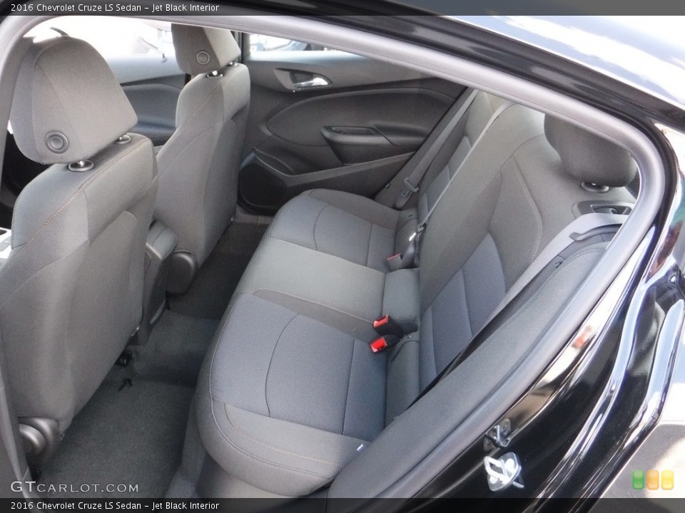 Jet Black Interior Rear Seat for the 2016 Chevrolet Cruze LS Sedan #111682055