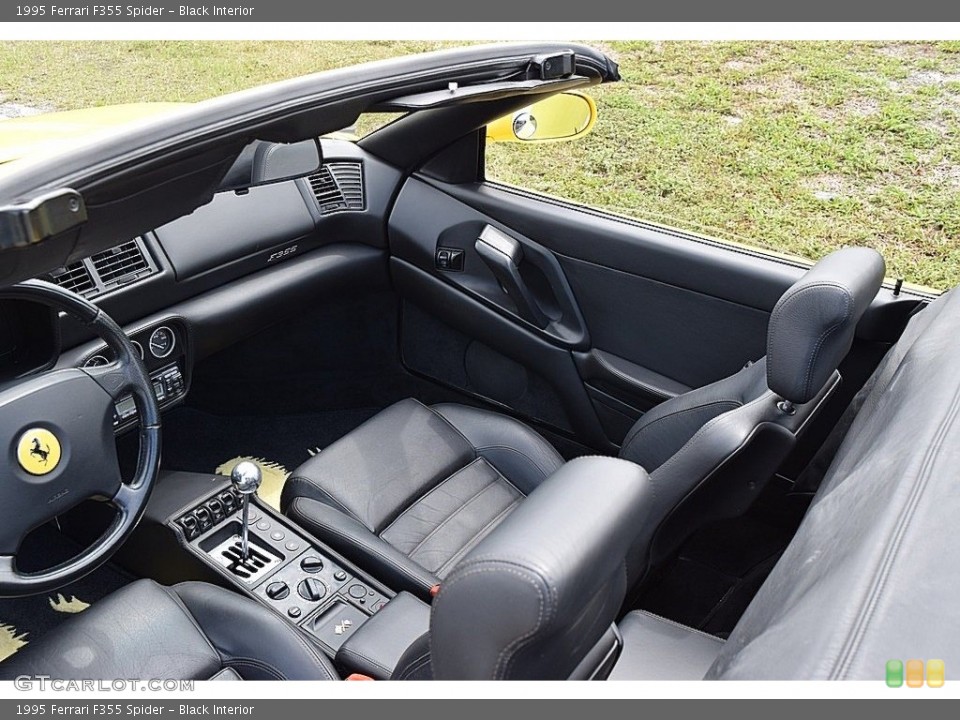 Black Interior Front Seat for the 1995 Ferrari F355 Spider #111688978