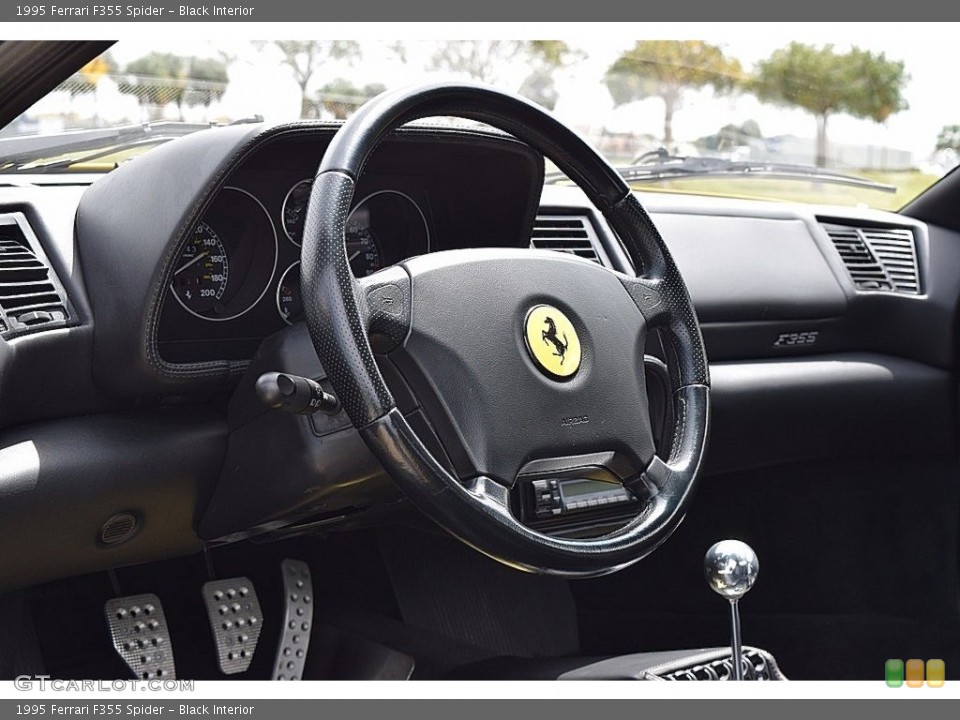 Black Interior Steering Wheel for the 1995 Ferrari F355 Spider #111689011