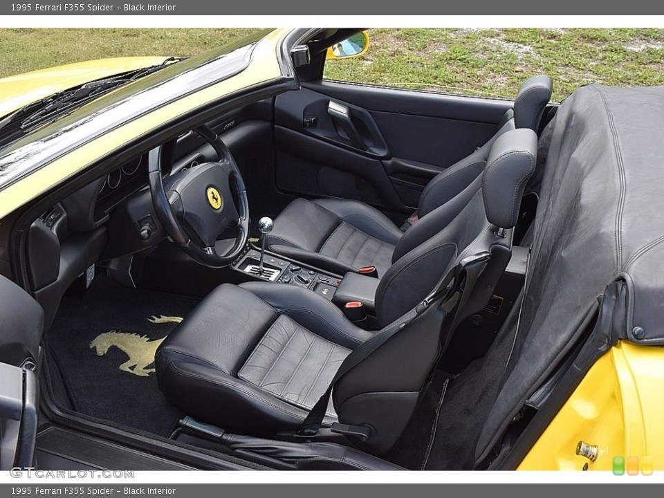 Black Interior Front Seat for the 1995 Ferrari F355 Spider #111689197