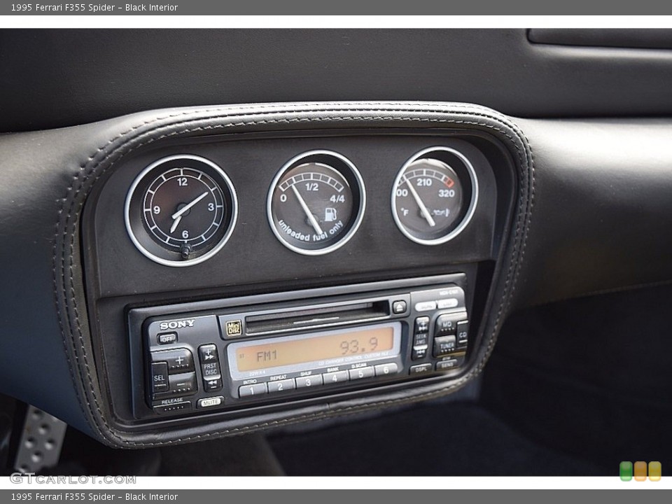 Black Interior Controls for the 1995 Ferrari F355 Spider #111689311